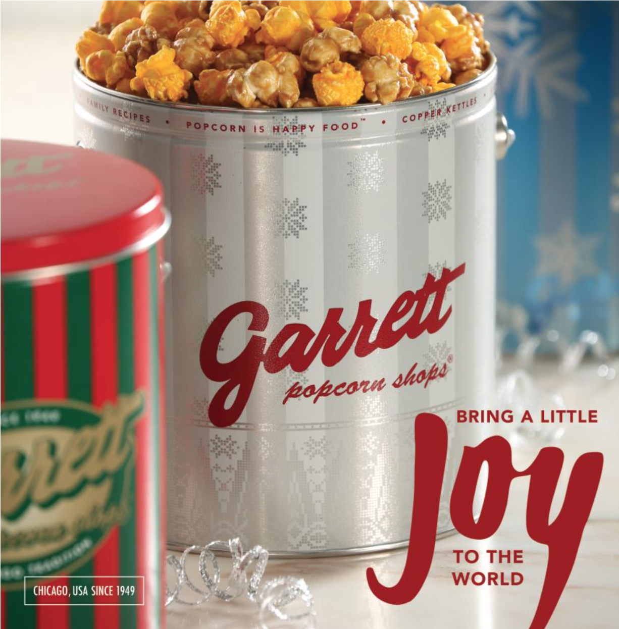 Garrett Popcorn’s Limited-Edition Holiday Tins