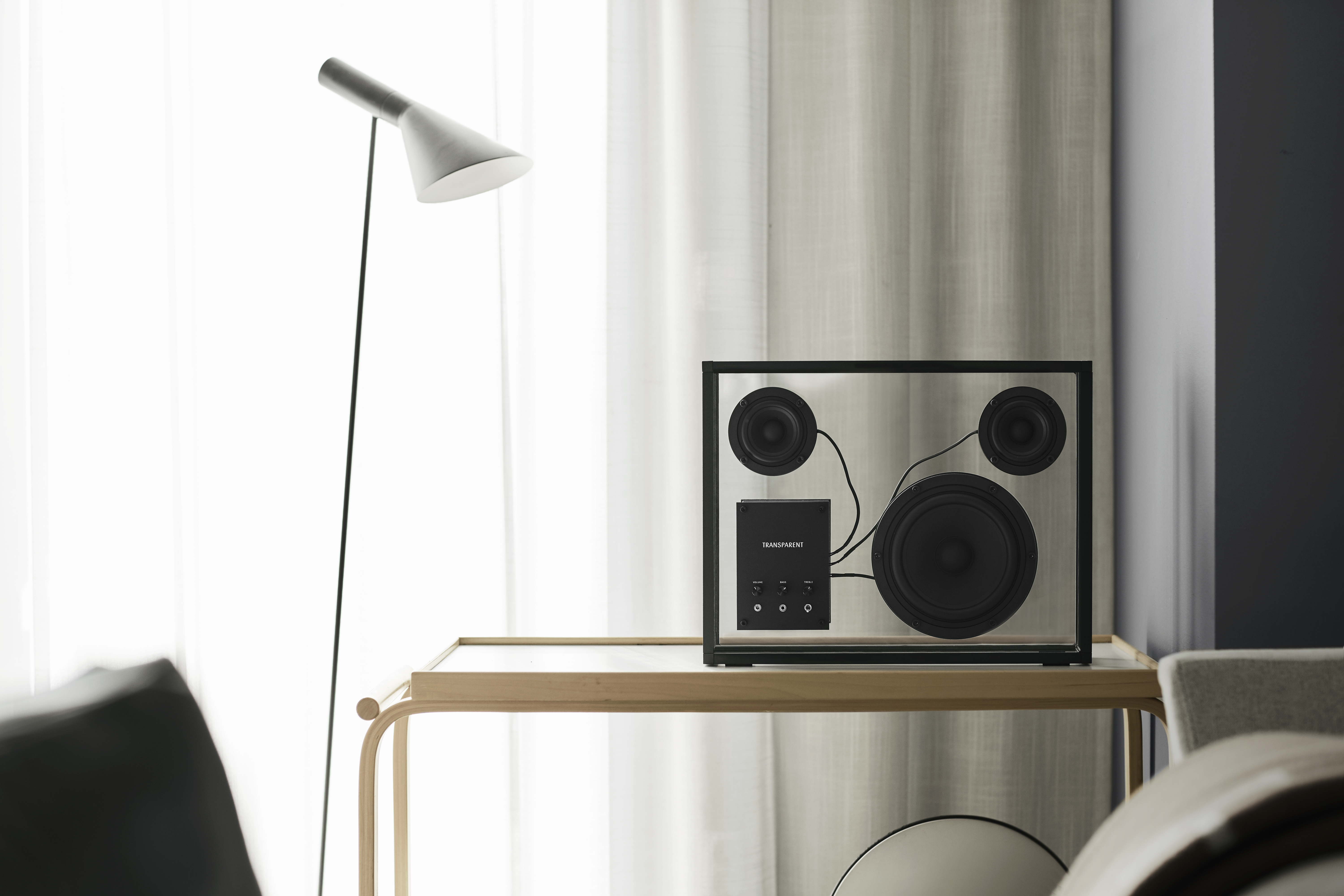 Stylish and Sustainable Sound: Transparent Speakers