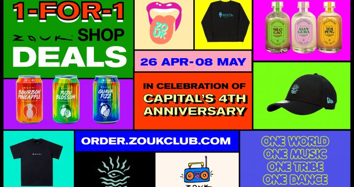 CELEBRATE ZOUK’S CAPITAL ANNIVERSARY WITH 1-FOR-1 DEALS ON ZOUKSHOP