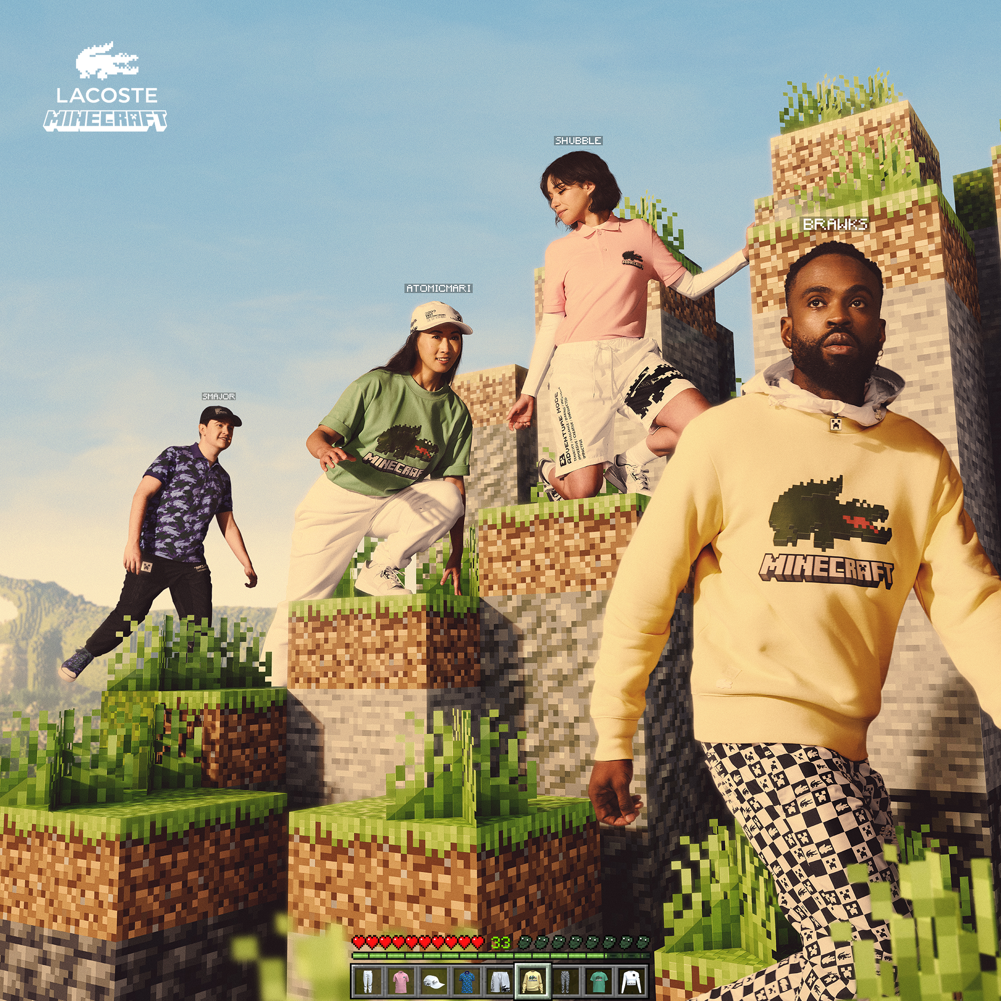 LACOSTE x MINECRAFT – IT ALL BEGINS WITH PLAY